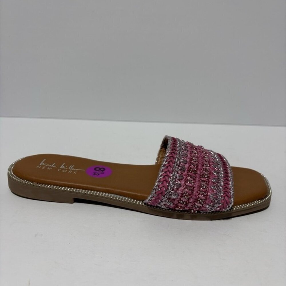 Nicole Miller New York Women’s Slide Sandals, Size 8.5 M